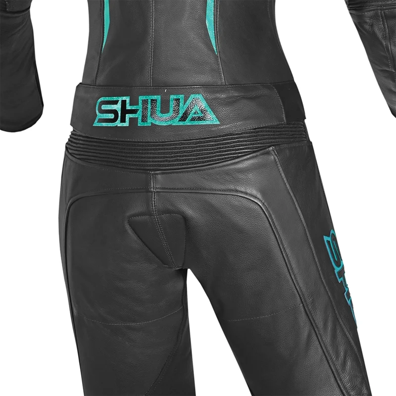 SHUA INFINITY 2 PC MONO DE MOTO MUJER NEGRO TURQUESA