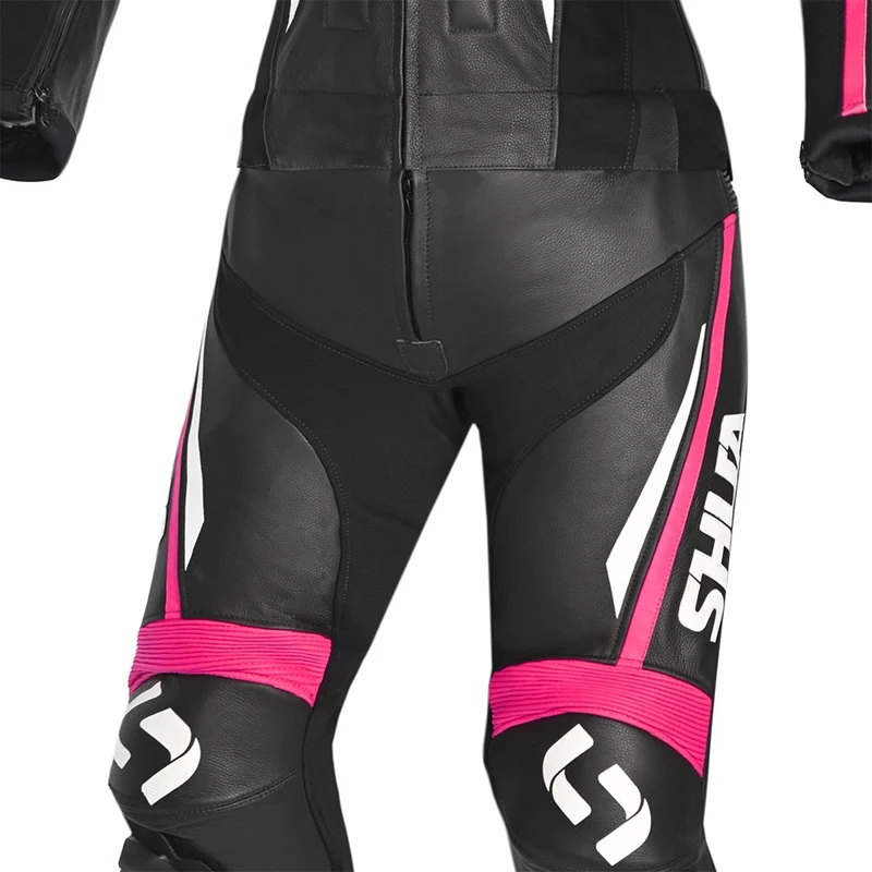SHUA INFINITY 2 PC MONO DE MOTO MUJER NEGRO FUCSIA