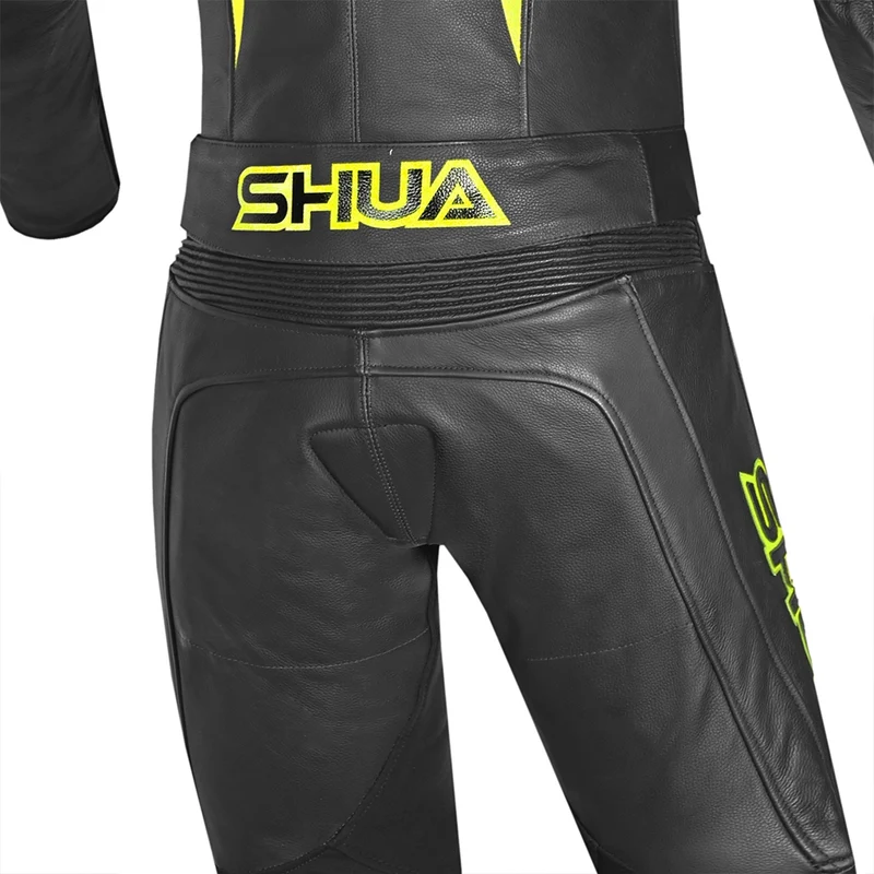 SHUA INFINITY 2 PC MONO DE MOTO HOMBRE NEGRO AMARILLO