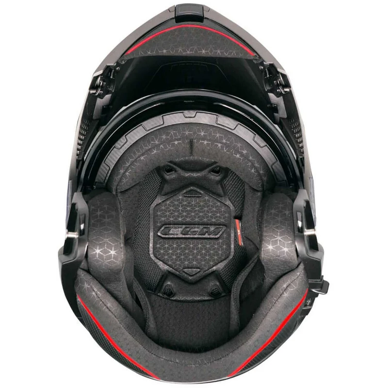 CGM 560G MAD RIDE TURISMO CASCO MODULAR NEGRO ROJO MATE