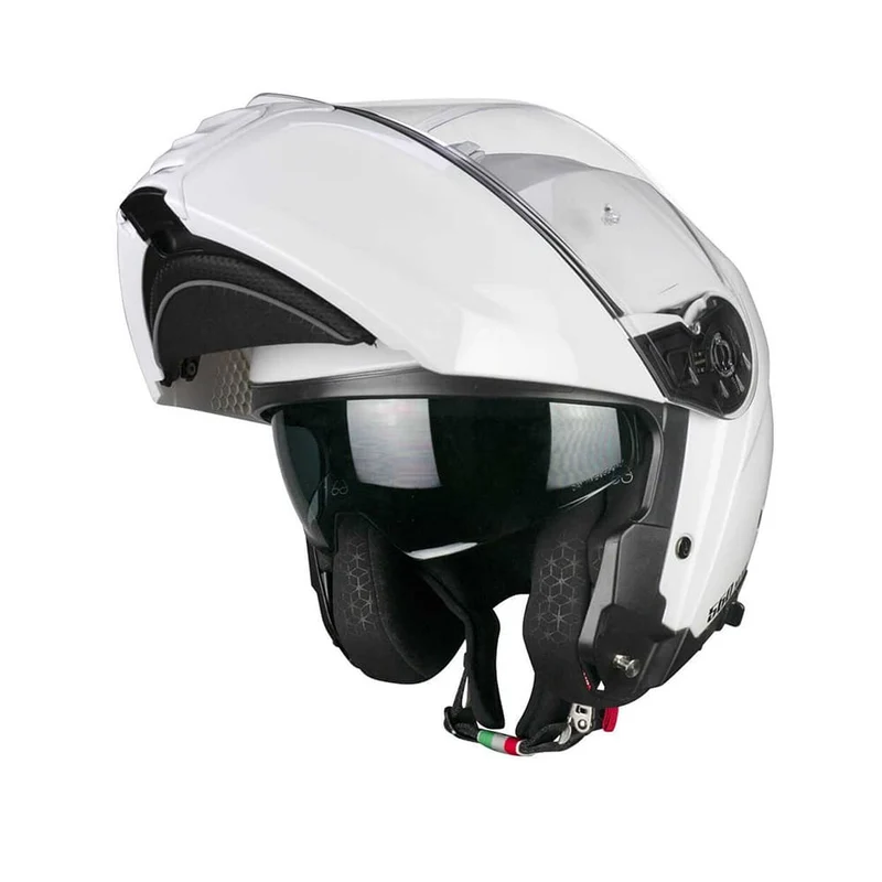 CGM 560A MAD MONO CASCO MODULAR DE MOTO BLANCO