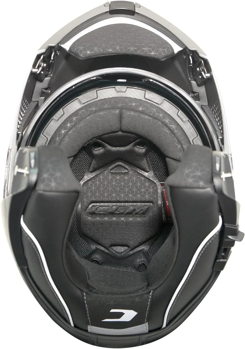 CGM 560A MAD MONO CASCO MODULAR DE MOTO NEGRO MATE