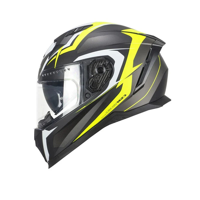 CGM 311G BLAST SPORT Integrales Casco Negro Amarillo Fluo Mate