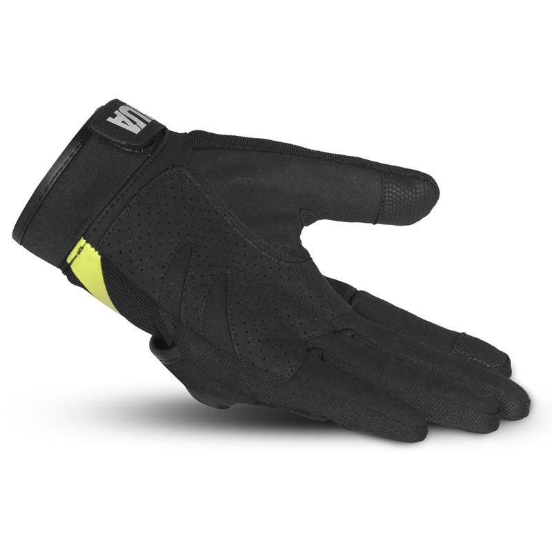 SHUA SHOT GUANTES DE MOTO TEXTILE MUJER NEGRO AMARILLO