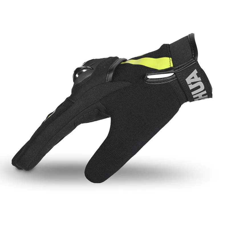 SHUA SHOT GUANTES DE MOTO TEXTILE MUJER NEGRO AMARILLO