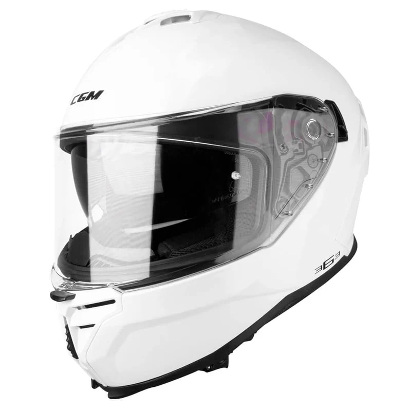CGM 363 SHOT MONO Integral Moto Casco Blanco