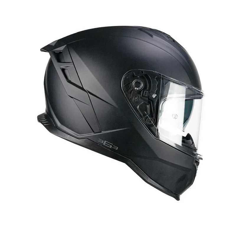 CGM 363A SHOT MONO Integral Moto Casco Negro Mate