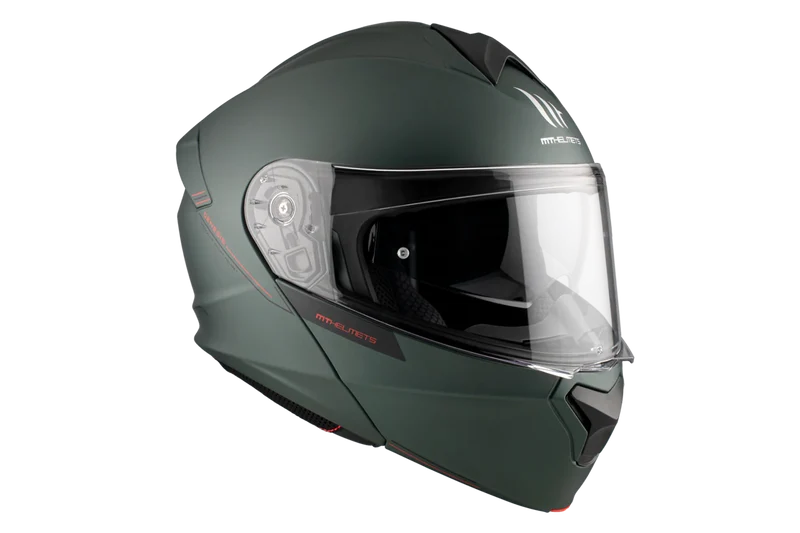 MT GENESIS SV SOLID AVENTURA S MODULAR CASCO DE MOTO A6 VERDE MATE