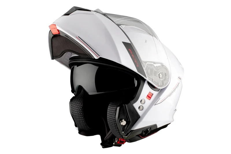 MT GENESIS SV SOLID MODULAR CASCO DE MOTO A0 BLANCO BRILLANTE