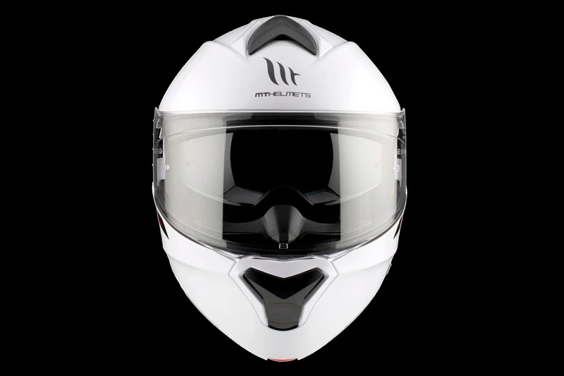 MT GENESIS SV SOLID MODULAR CASCO DE MOTO A0 BLANCO BRILLANTE