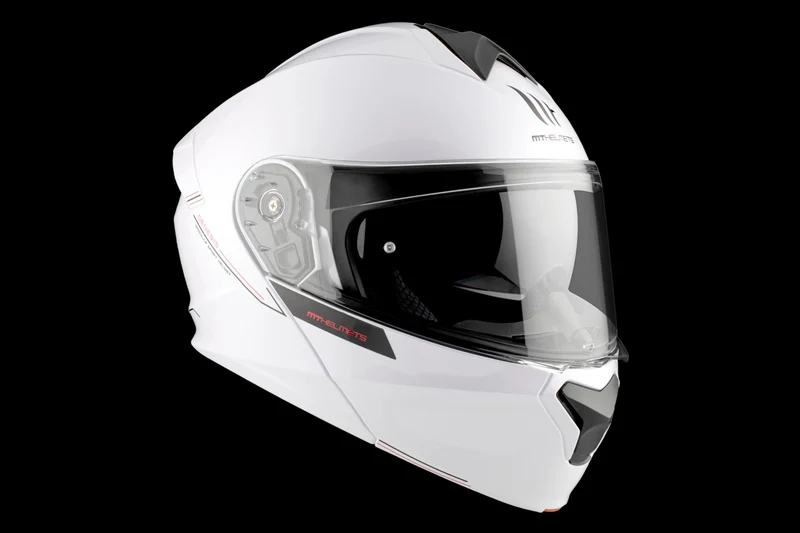 MT GENESIS SV SOLID MODULAR CASCO DE MOTO A0 BLANCO BRILLANTE