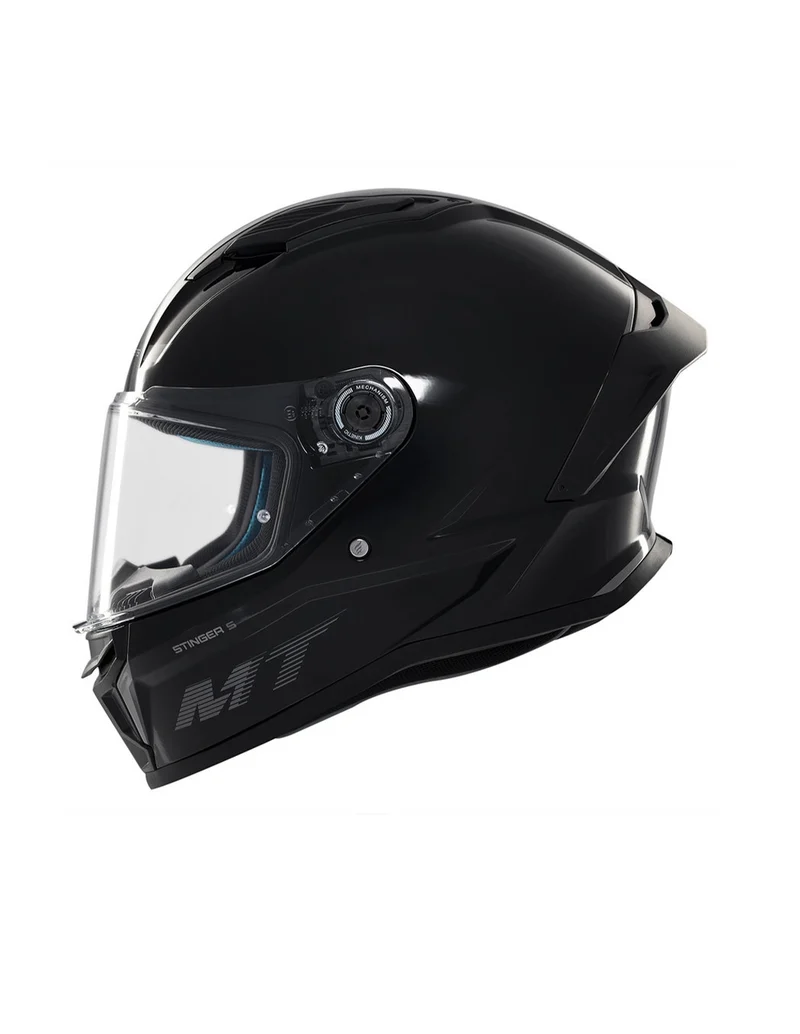 MT STINGER 2 SOLID INTEGRALES CASCO DE MOTO A11 NEGRO BRILLANTE