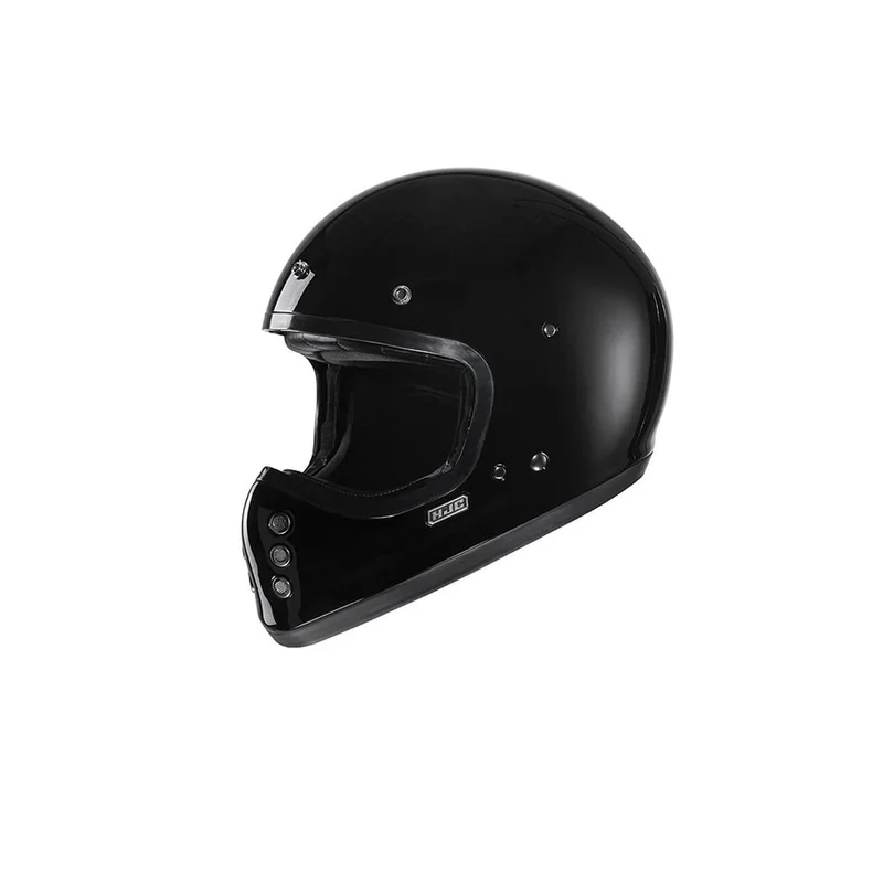 HJC V60 ESTILO CLÁSICO DE MOTOCICLETA CASCO INTEGRAL NEGRO