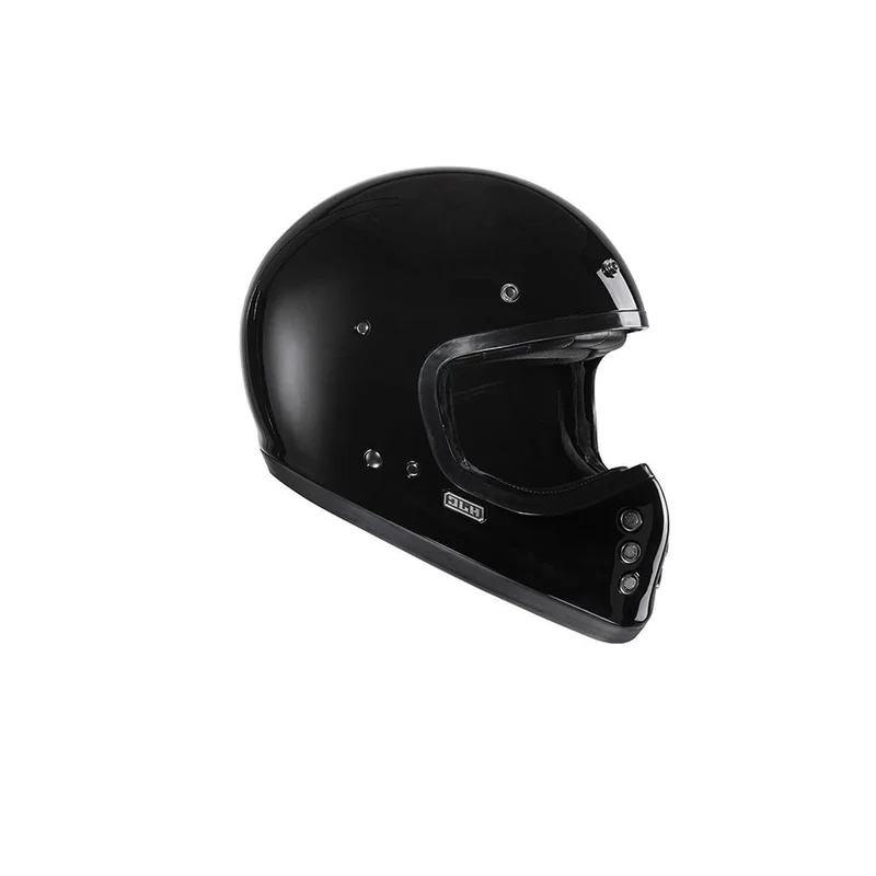 HJC V60 ESTILO CLÁSICO DE MOTOCICLETA CASCO INTEGRAL NEGRO
