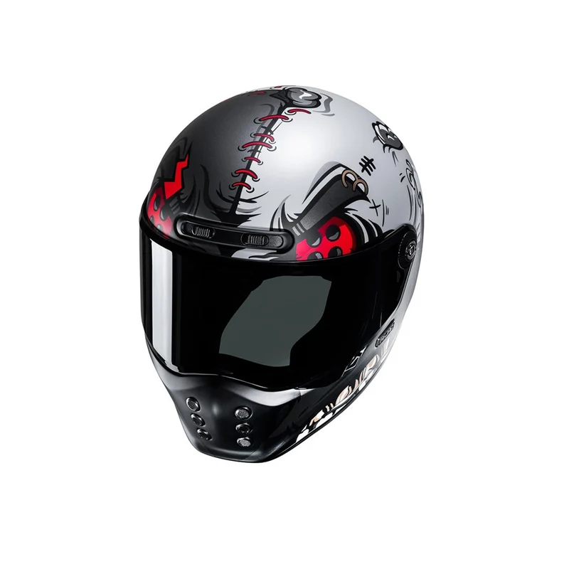 HJC V10 Vatt MC1SF moto touring integral casco rojo