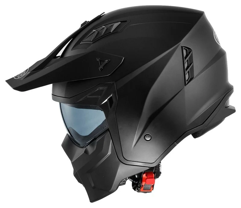 PREMIER 25 SUBVERTER U9BM CASCO CONVERTIBLE MOTO NEGRO MATT