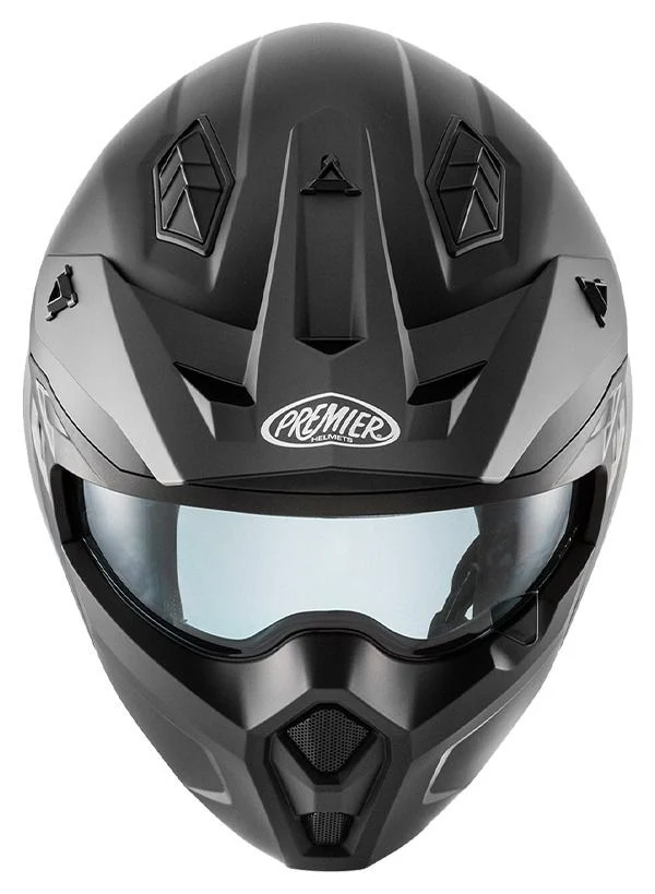 PREMIER 25 SUBVERTER U9BM CASCO CONVERTIBLE MOTO NEGRO MATT