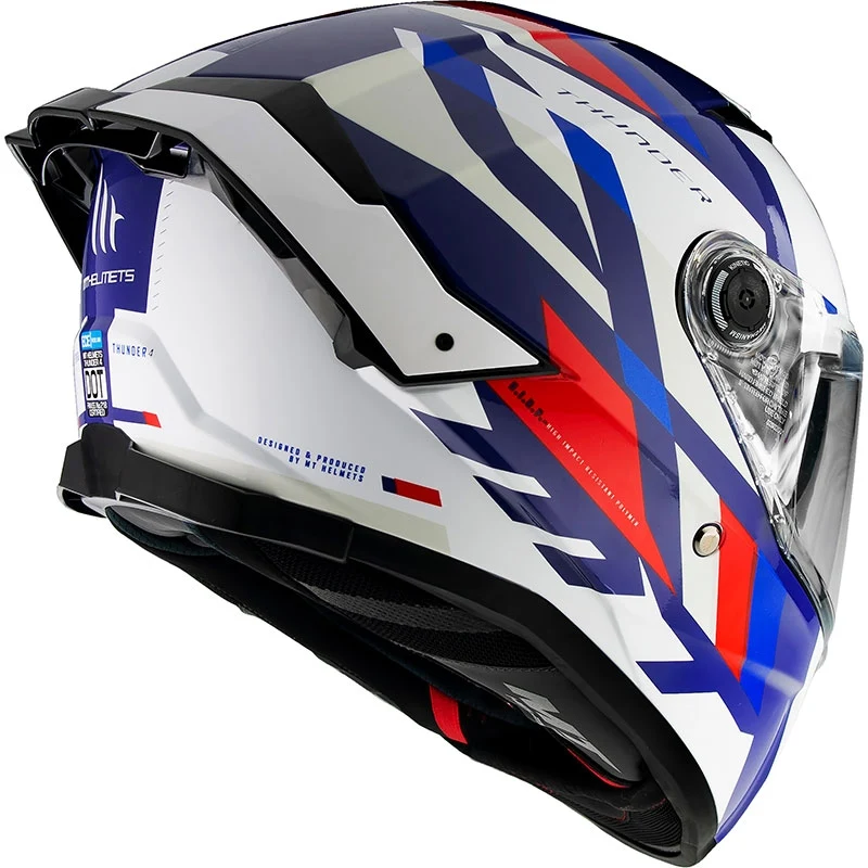 MT THUNDER 4 SV ERGO CASCO DE MOTO C7 PERLA BRILLO