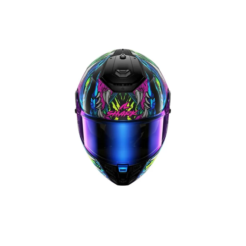 SHARK SPARTAN RS SHAYTAN Integral Casco Negro Verde Violeta