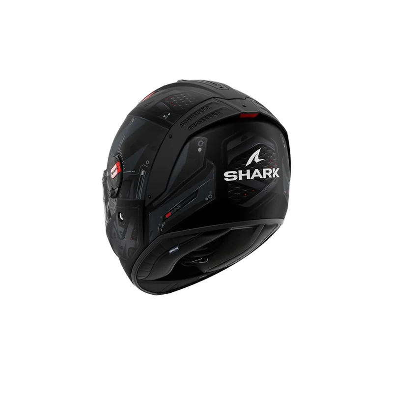 SHARK SPARTAN RS STINGREY Casco Negro Antracita Rojo