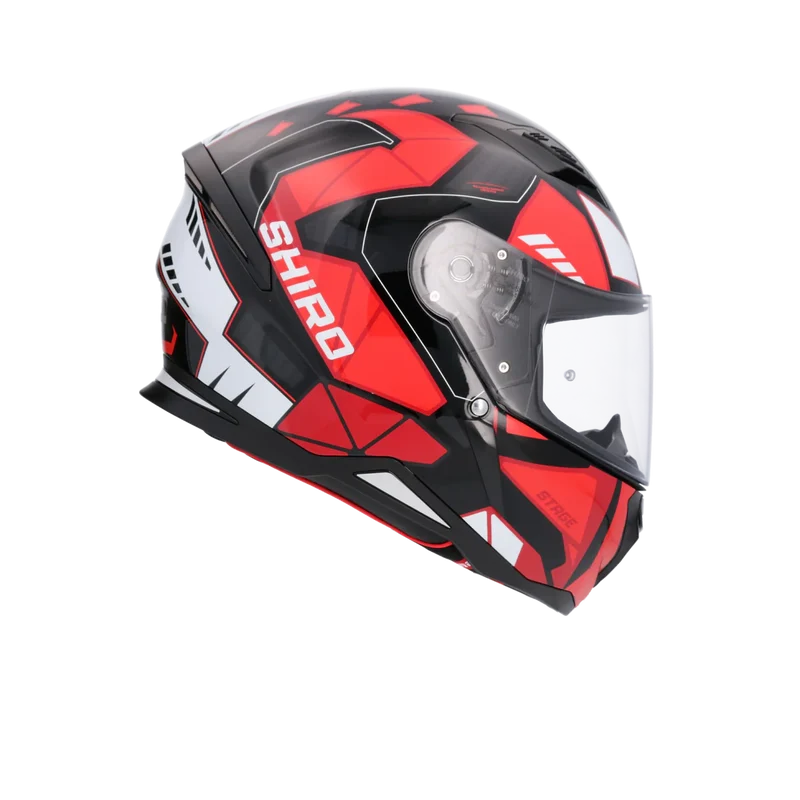 SHIRO CASCO HUNTER SH-890 STAGE NEGRO_ROJO