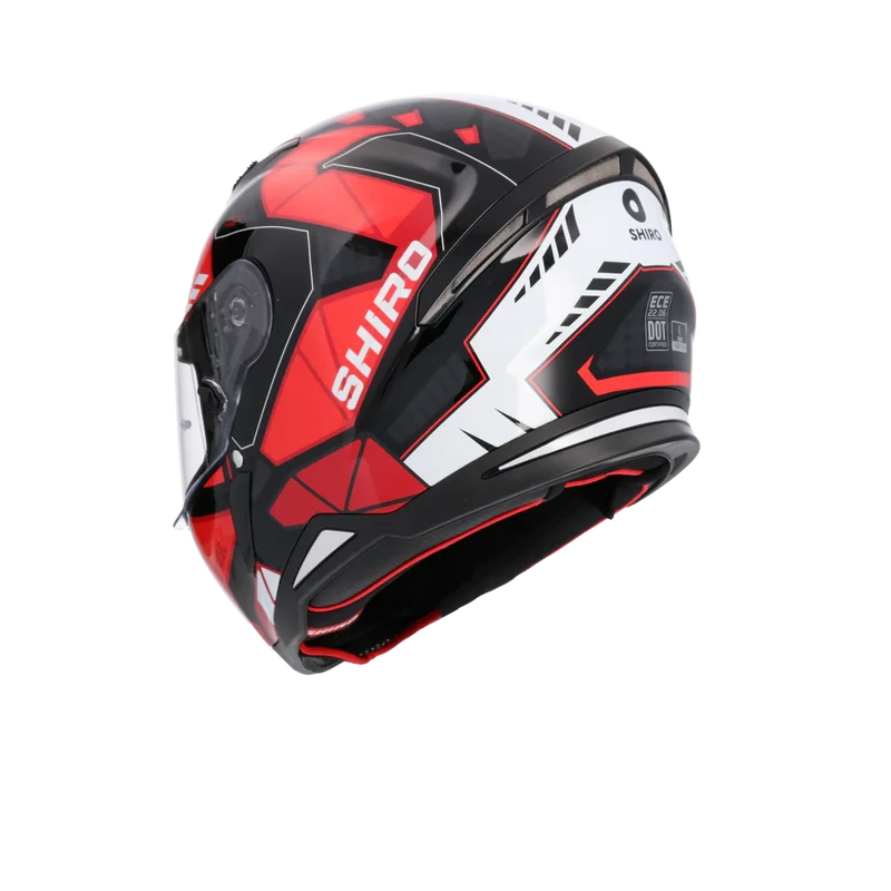 SHIRO CASCO HUNTER SH-890 STAGE NEGRO_ROJO