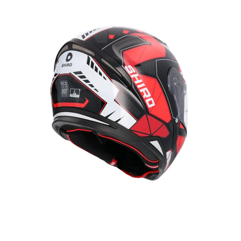 SHIRO CASCO HUNTER SH-890 STAGE NEGRO_ROJO