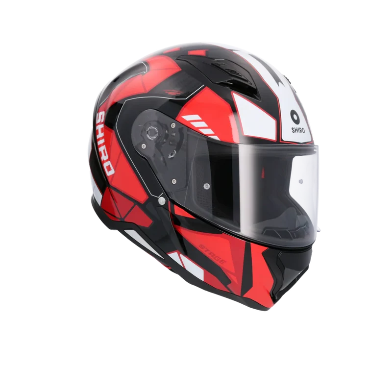 SHIRO CASCO HUNTER SH-890 STAGE NEGRO_ROJO