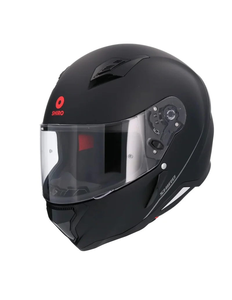 SHIRO CASCO SH-890 HUNTER MONOCOLOR NEGRO MATE