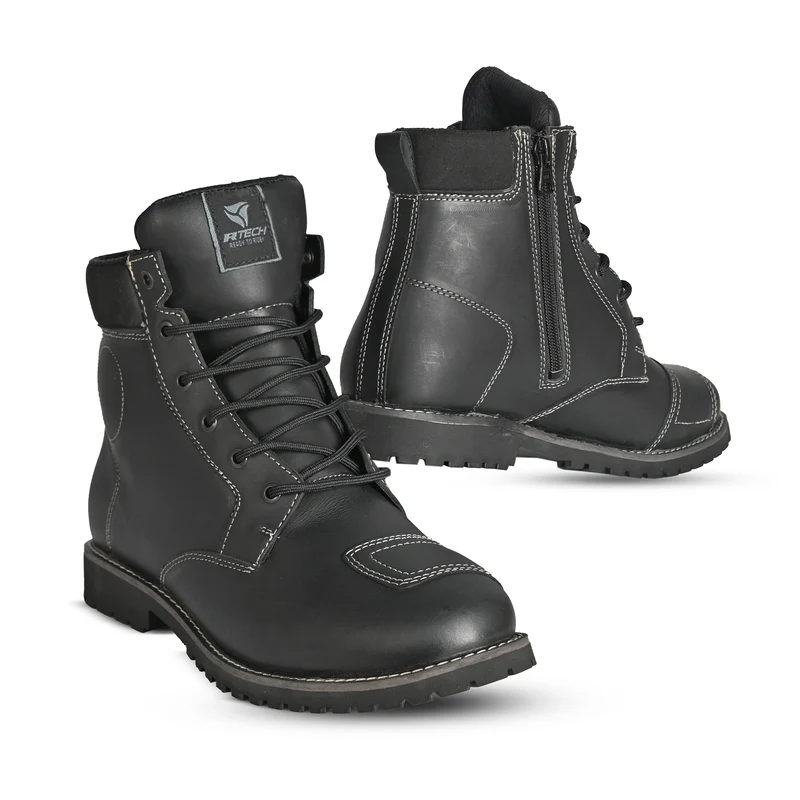 R-TECH HERITAGE WP BOTAS DE MOTO NEGRO