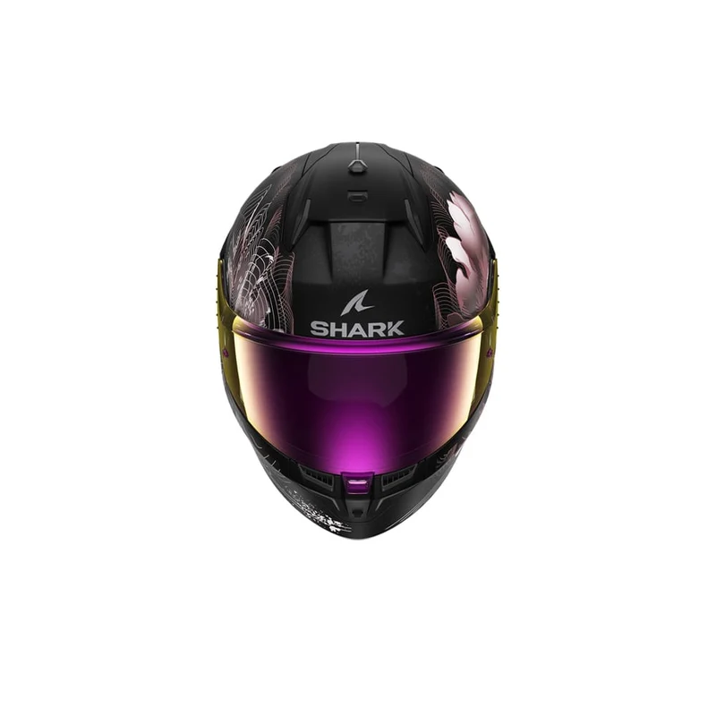 SHARK CASCO D-SKWAL 3 MAYFER MAT NEGRO VIOLETA DORADO