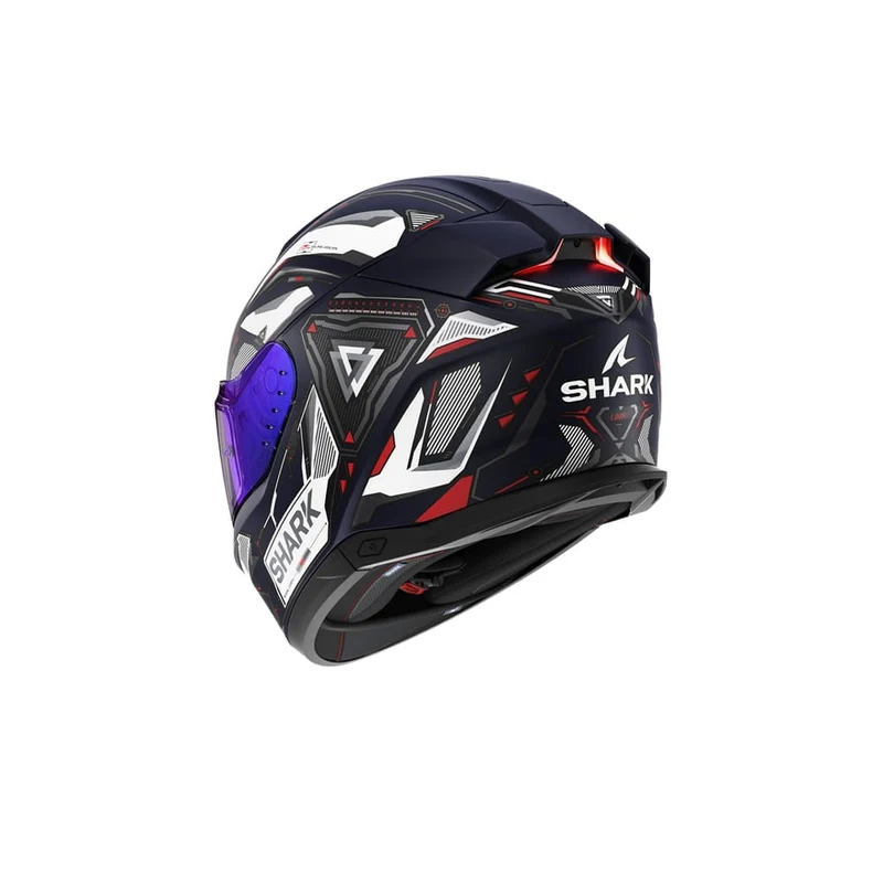 SHARK SKWAL i3 LINIK Mat Integral Casco Azul Blanco Rojo
