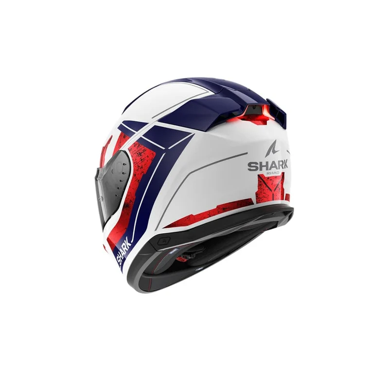 SHARK SKWAL i3 RHAD Integral Casco Blanco Cromado Rojo