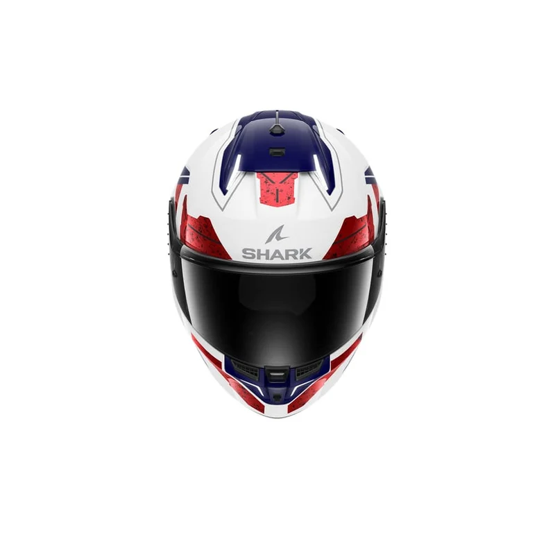 SHARK SKWAL i3 RHAD Integral Casco Blanco Cromado Rojo