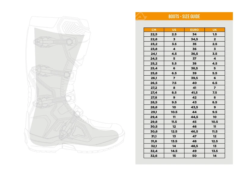 ACERBIS - BOTAS ARTIGLIO OFF ROAD NARANJA/NEGRO