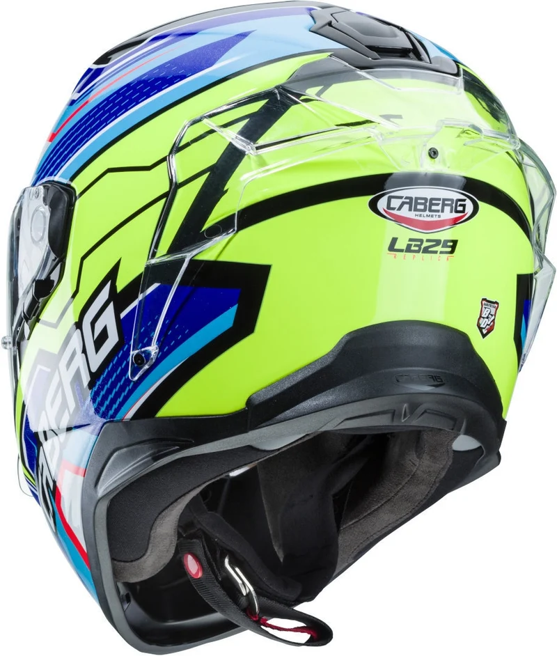 CABERG-Casco DRIFT EVO LB29 BLACK/YELLOW FLUO/BLUE