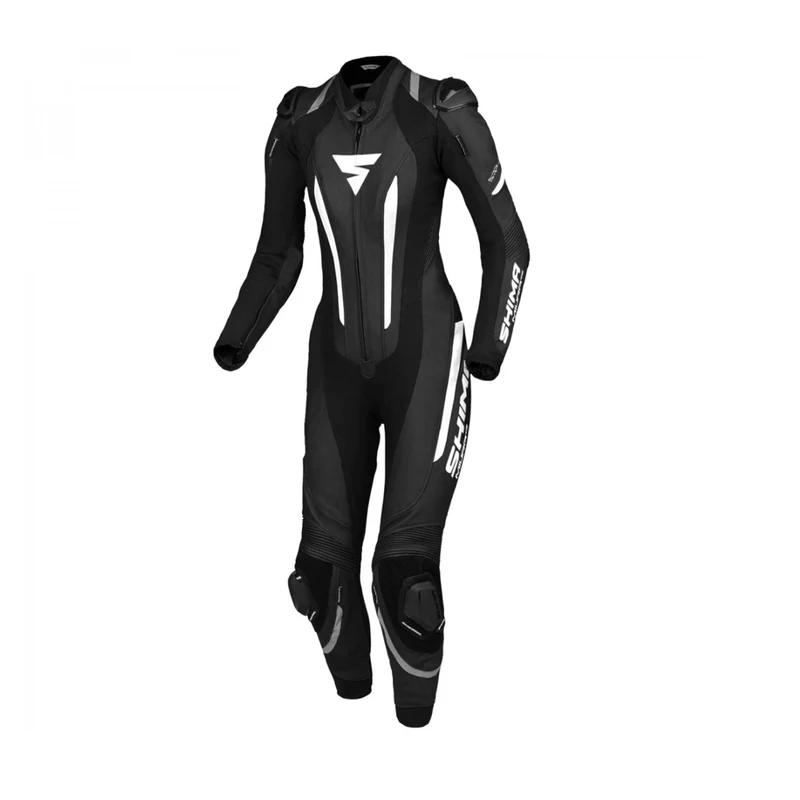 SHIMA RS 1PC MONO DE MOTO MUJER NEGRO BLANCO