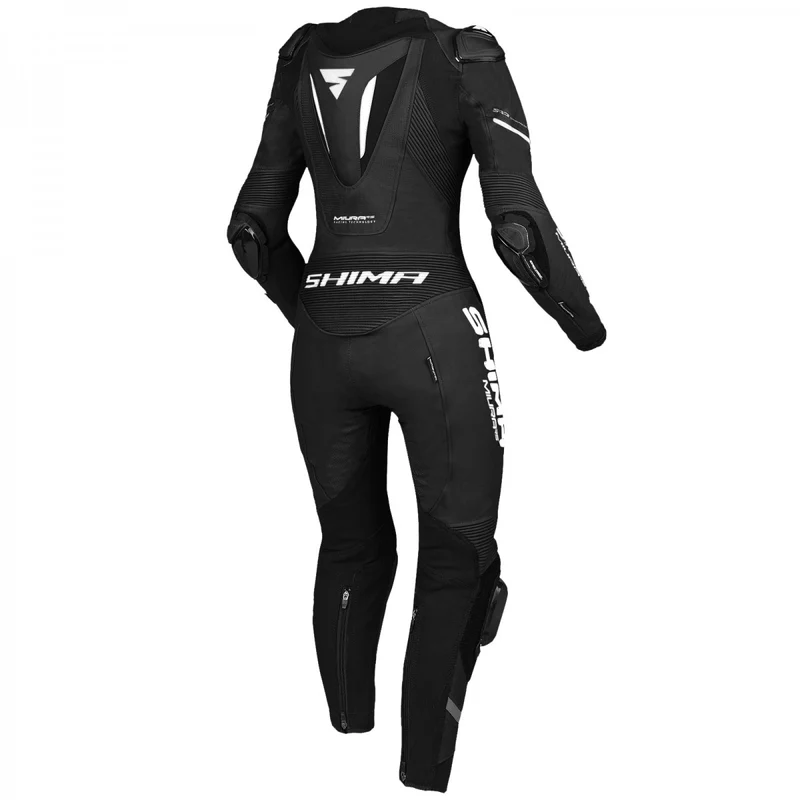 SHIMA RS 1PC MONO DE MOTO MUJER NEGRO BLANCO