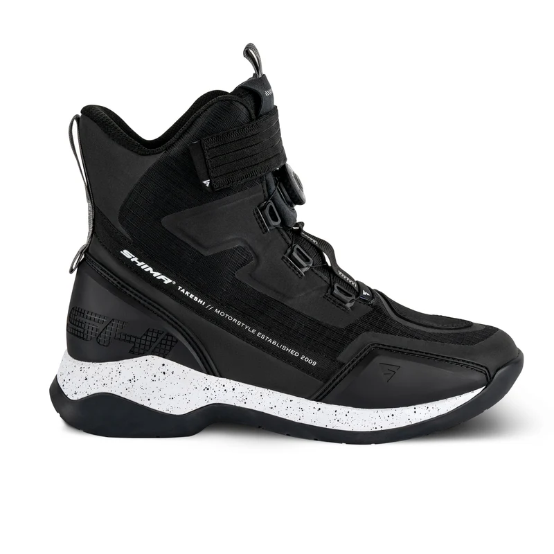 SHIMA TAKESHI BOTAS DE MOTO HOMBRE NEGRO