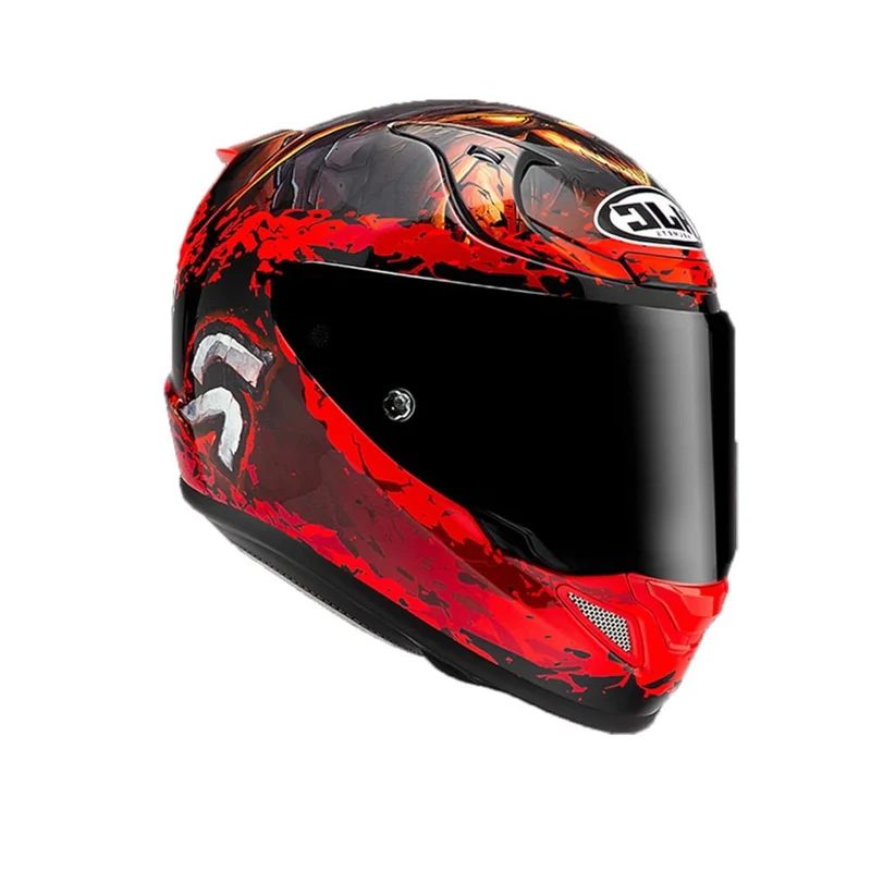 HJC RPHA 12 Diablo Blizzard MC1 INTEGRAL MOTOCICLETA CARRERAS CASCO