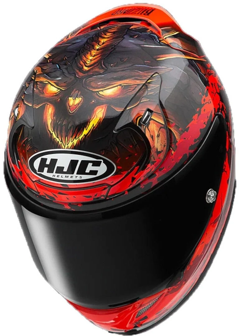 HJC RPHA 12 Diablo Blizzard MC1 INTEGRAL MOTOCICLETA CARRERAS CASCO
