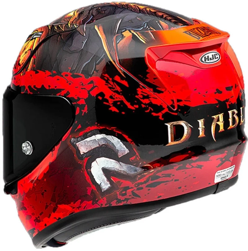 HJC RPHA 12 Diablo Blizzard MC1 INTEGRAL MOTOCICLETA CARRERAS CASCO