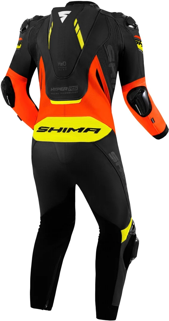 SHIMA HYPER RS 1PC MONO DE MOTO NEGRO ROJO AMARILLO