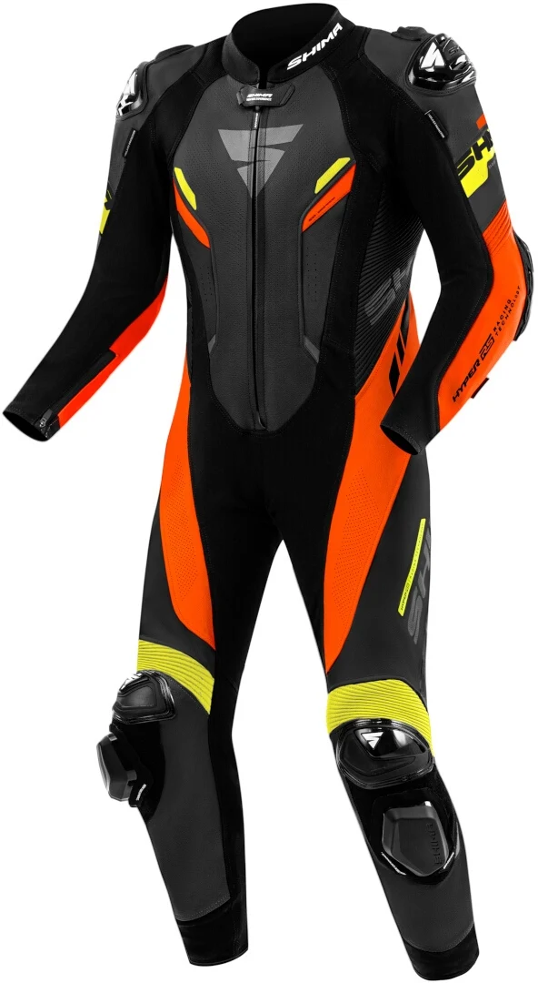 SHIMA HYPER RS 1PC MONO DE MOTO NEGRO ROJO AMARILLO