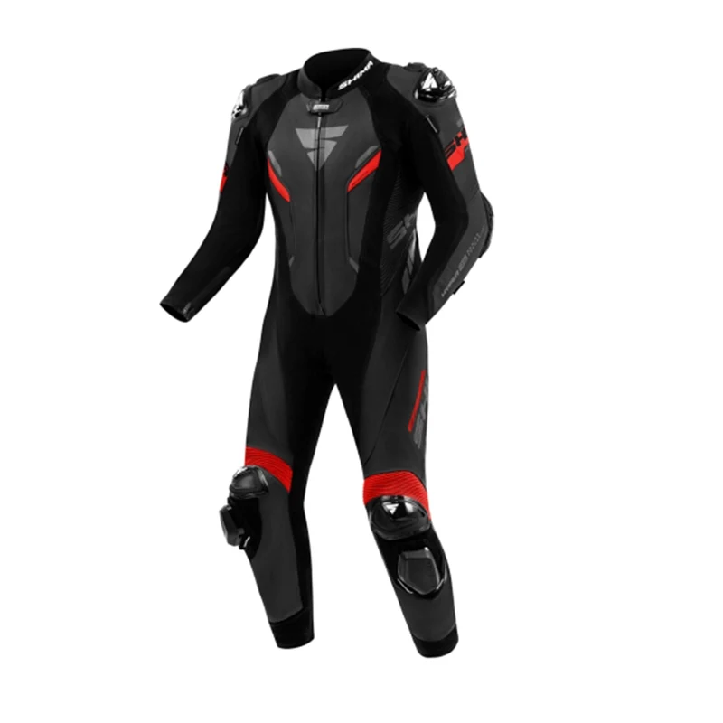 SHIMA HYPER RS 1PC MONO DE MOTO NEGRO ROJO