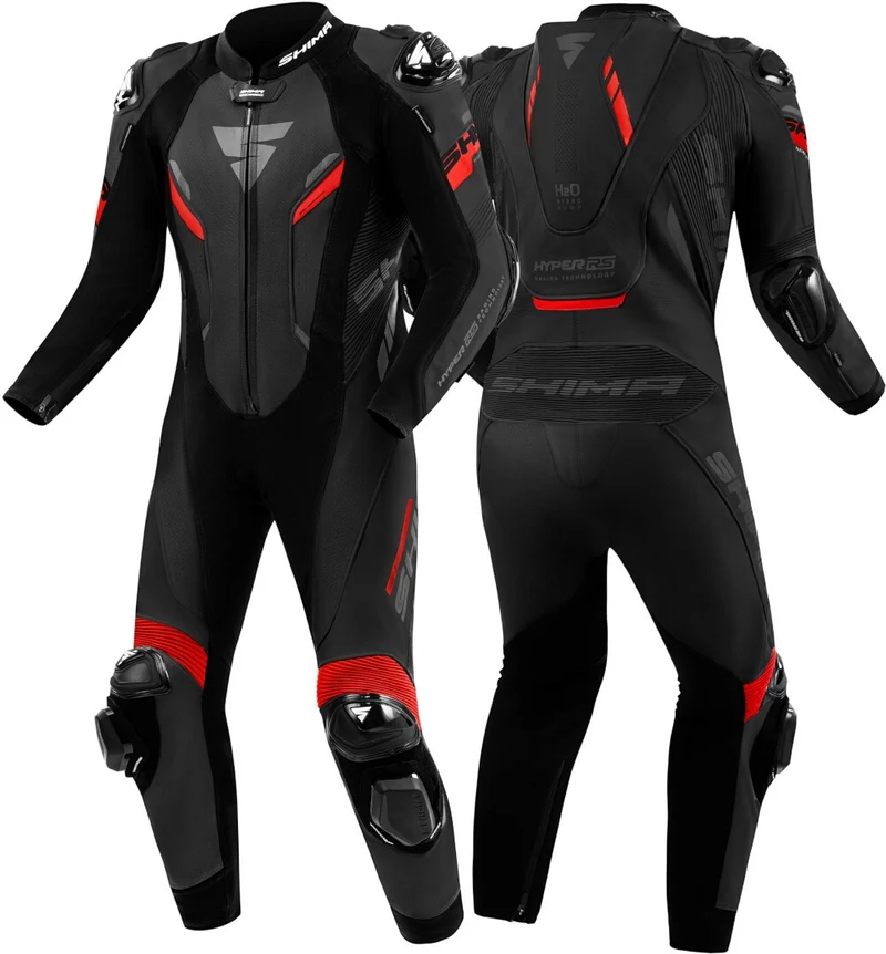 SHIMA HYPER RS 1PC MONO DE MOTO NEGRO ROJO