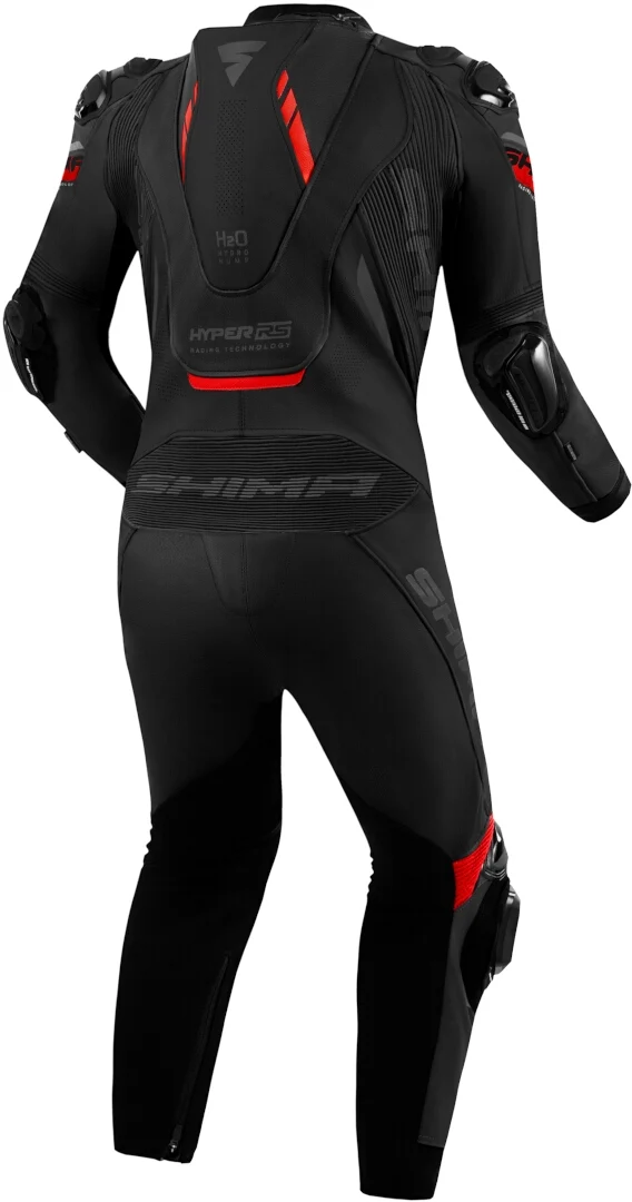 SHIMA HYPER RS 1PC MONO DE MOTO NEGRO ROJO
