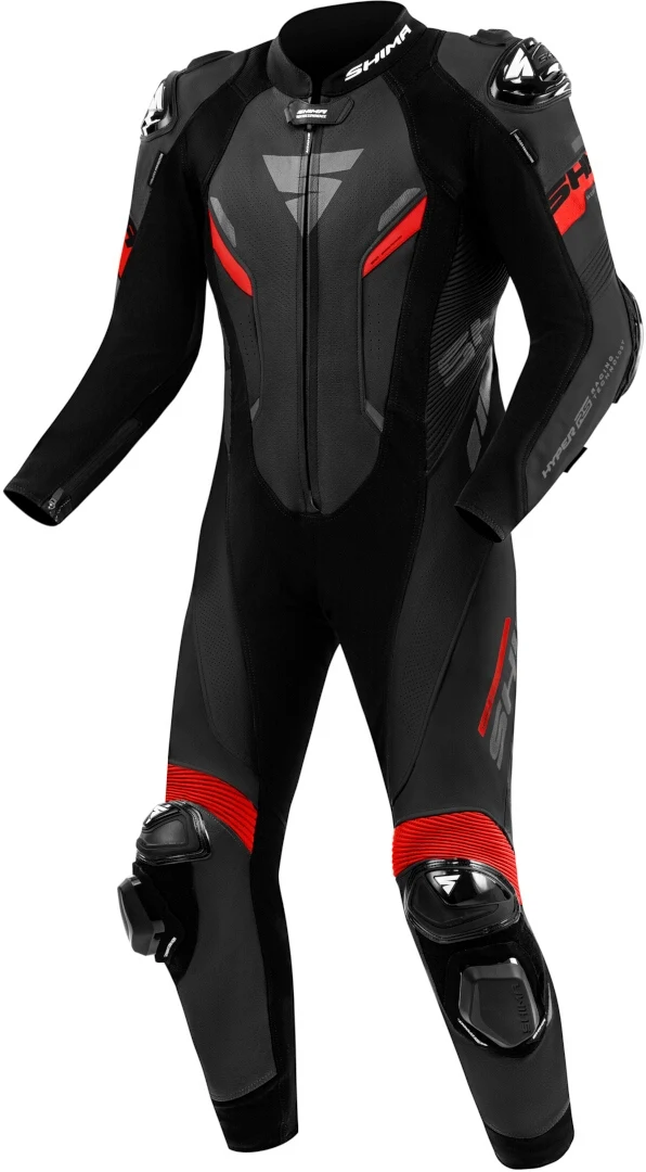 SHIMA HYPER RS 1PC MONO DE MOTO NEGRO ROJO