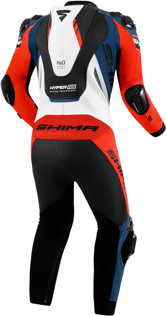 SHIMA HYPER RS 1PC MONO DE MOTO NEGRO BLANCO ROJO AZUL