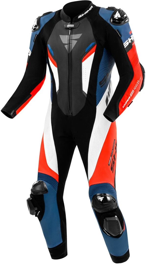 SHIMA HYPER RS 1PC MONO DE MOTO NEGRO BLANCO ROJO AZUL